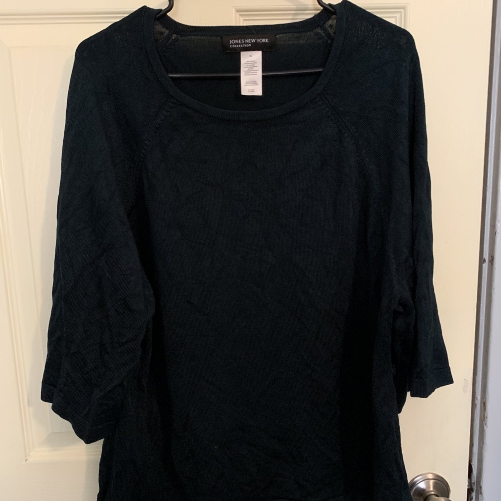 Jones of New York Collection tunic like top. Mallard Green in Women's XL